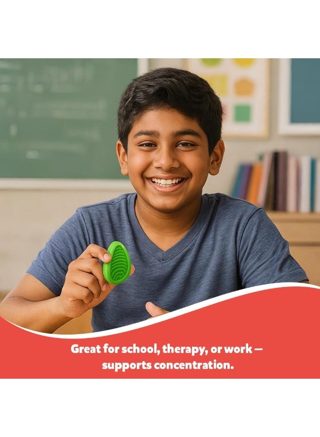 abley's Sensory Stones for Autism Support, Colorful Textured Fidget Toys, Tactile Stimulation Set with 6 Different Patterns, Educational Development - Image 3